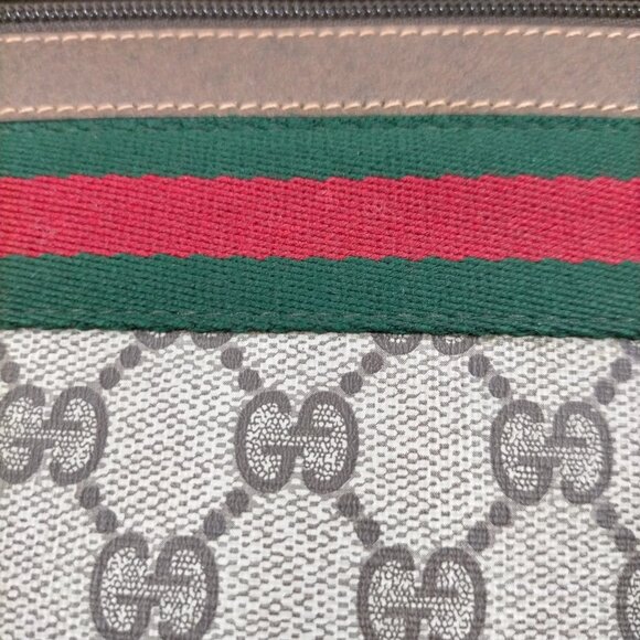 Authentic Gucci Clutch Bag Sherry Line Brown PVC mn244-120612 - Picture 10 of 16